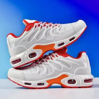 Легкие трикотажные сетчатые кроссовки Vamp, прогулочная обувь, теннисная обувь, мужская обувь для активного отдыха, кроссовки на воздушной подушке, мужские распродажи, бегун 40