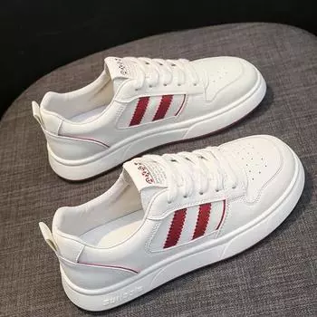 Легкие туфли на плоской подошве из мягкой кожи белого цвета, женская обувь, ранняя осень, новые студенческие туфли для скейтбординга, повседневная спортивная обувь 35