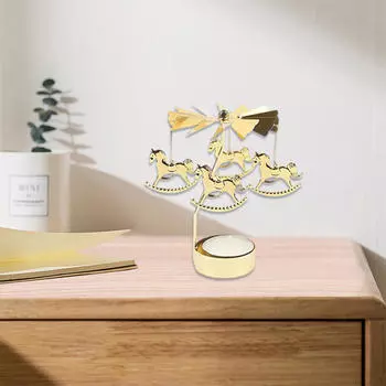 Легкие вращающиеся подсвечники Декор подсвечника Carousel