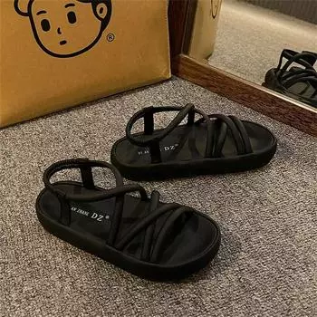 Легкие женские детские пляжные тапочки № 40, сандалии, спортивная обувь, женские детские кроссовки, лоферы высшего качества, флаты 35