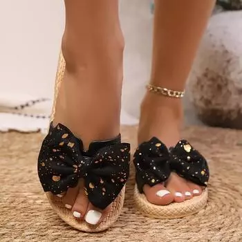 Легкие женские туфли с открытым носком, женские тапочки, повседневные тапочки, женские блестящие бабочки с круглым носком, плоские сандалии 36 белый