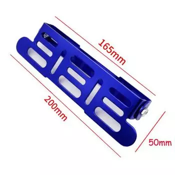 Легкий алюминиевый кронштейн переднего номерного знака для легкой установки чёрный
