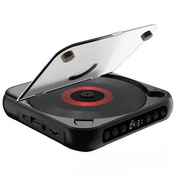 Легкий Bluetooth CD-плеер с функцией повтора, портативный мини CD-плеер со встроенным динамиком для изучения английского языка и домашнего использования