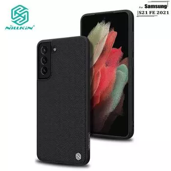 Легкий чехол Nillkin из нейлонового волокна для телефона Samsung Galaxy S21 FE 2021, ультратонкий нескользящий защитный чехол из ТПУ ПК с текстурой