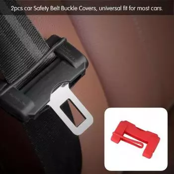 Легкий чехол с пряжкой ремня безопасности, безопасный автомобильный ремень безопасности премиум-класса, силиконовый чехол чёрный
