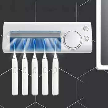 Легкий держатель зубной щетки с функцией настенного крепления для ванной комнаты 1200mA