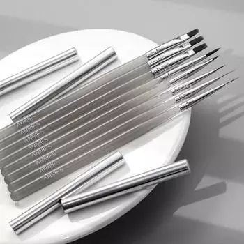 Легкий дизайн ногтей, украшения для ногтей, кисть, высокая полимеризация, удобная ручка, сделай сам H