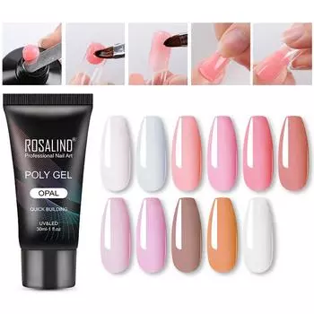 Легкий для красоты гель-наконечник, быстрое УФ-поли наращивание, сухой строитель, украшение для дизайна ногтей RE06-04