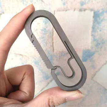 Легкий карабин из титанового сплава, пружинный брелок, аксессуары-зажимы 4cm Silver