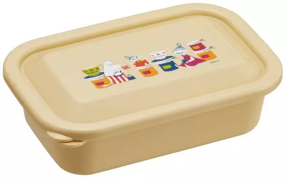 Легкий контейнер для ланча Skater с пушистой крышкой S 530 мл Moomin Mama Treat Сделано в Японии LFP6-A