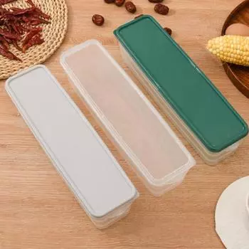 Легкий контейнер для лапши большой емкости, удобная прямоугольная форма светло-серый