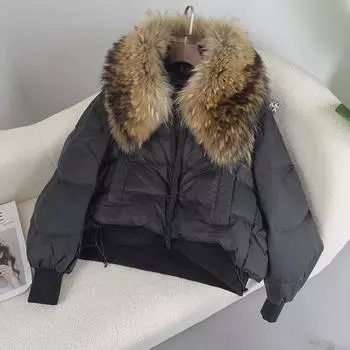 Легкий короткий пуховик для женщин 2023 года - модный высококачественный утиный пух Medium