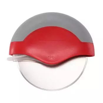 Легкий круглый вращающийся нож для пиццы, слайсер для нарезки пиццы, многофункциональный слайсер для пиццы, кухня красный