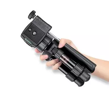 Легкий мини-штатив для камеры Vlog Travel Selfie Stick с ручкой-штативом, регулируемая высота 22–28 см/8,66–11,02 дюйма