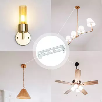 Легкий монтажный кронштейн для крепления перекладины с винтами для стены спальни 105mm