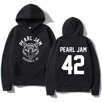 Легкий мужской пуловер Pearl Jam Rock Band, толстовки для женщин/мужчин, альтернативная поп-музыка, одежда, новый дизайн, свободные толстовки с капюшоном XS серый