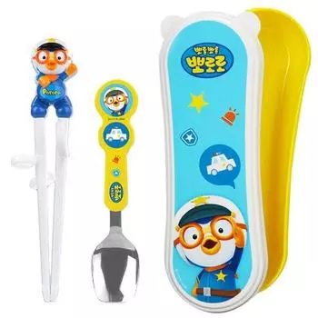 Легкий набор ложечек Edison Pororo для правой руки, Police Pororo, 1 комплект, один предмет