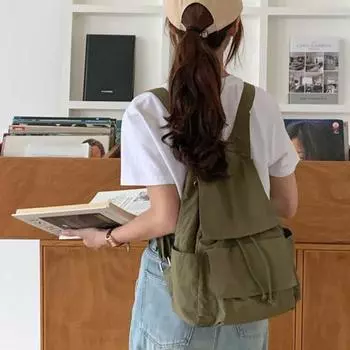 Легкий нейлоновый рюкзак с несколькими карманами, большой вместительности, женский дорожный рюкзак, уличный рюкзак для кемпинга, пешего туризма, рюкзак для дня, сумка для хранения абрикосовый