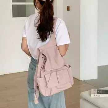 Легкий нейлоновый рюкзак с несколькими карманами, большой вместительности, женский дорожный рюкзак, уличный рюкзак для кемпинга, пешего туризма, рюкзак для дня, сумка для хранения абрикосовый