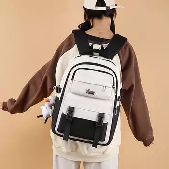 Легкий нейлоновый школьный рюкзак большой вместимости для студентов, дышащий и эргономичный дизайн для использования в университете бордовый