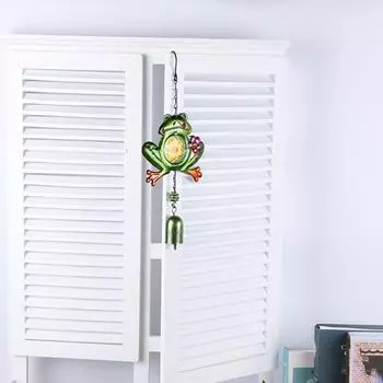 Легкий подвесной колокольчик в виде лягушки, красивый дизайн для внутреннего двора, балконные колокольчики, колокольчики для ветра