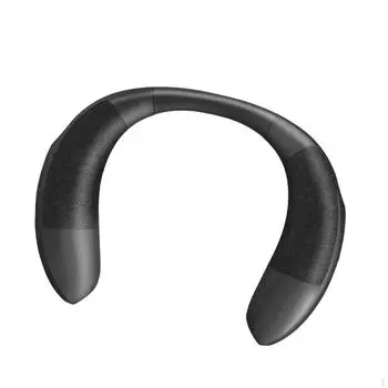 Легкий портативный носимый динамик сабвуфер 5.0 динамики с шейным ремешком 3D стереозвук руки на открытом воздухе чёрный