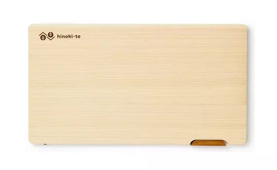 Легкий разделочный деревянный резак Tono Hinoki для резки кипариса, сделанный в Японии x 20 x с доской hinoki-to, Доска, Доска, (36 1,5 см, подставка) бежевый