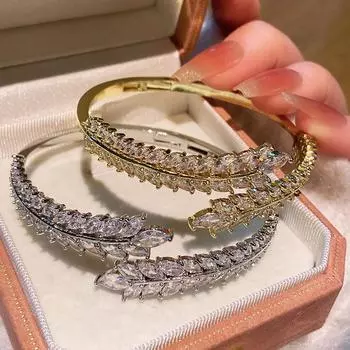 Легкий роскошный браслет из пшеницы, изысканный браслет для вечеринки высокого класса 17CM