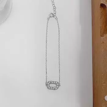 Легкий роскошный браслет с овальным жемчугом, цепочка на ключицу, женское французское весеннее и летнее платье, универсальные аксессуары