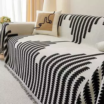 Легкий роскошный чехол для дивана из шенилла, универсальное полотенце для дивана Four Seasons, устойчивое к царапинам у кошек, подушка для дивана Premium Feeling 130x180