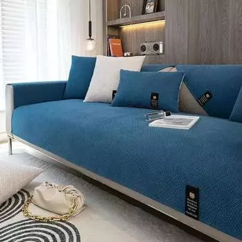 Легкий роскошный чехол для дивана из шенилла для гостиной, нескользящий диагональный диван, подушка, коврик, современная простота, полотенце для дивана, домашний диван 70x70cm 1pcs