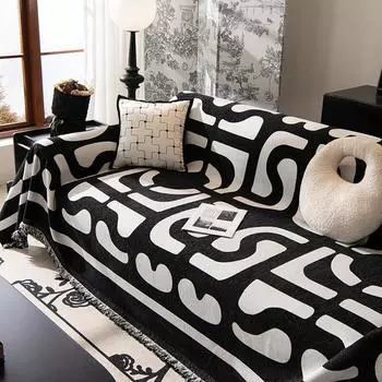 Легкий роскошный чехол для дивана из шенилла, полотенце, универсальный чехол для диванной подушки Four Seasons, универсальное всеобъемлющее покрытие, одеяло, пылезащитное 180*130cm