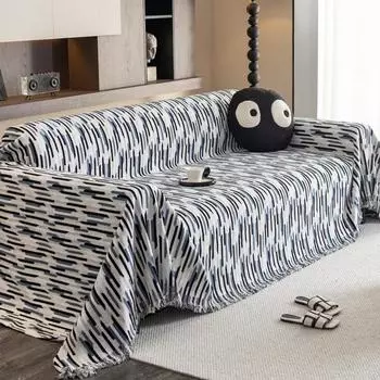 Легкий роскошный чехол для дивана, универсальный, простой, современный, диван, полотенце, одеяло, защита от царапин, для дивана и кресла на все сезоны 180x130cm синий