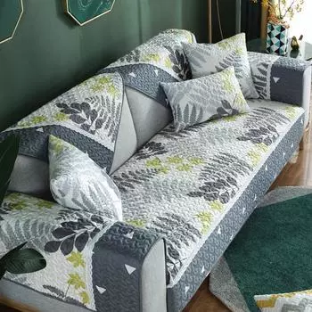 Легкий роскошный чехол для дивана в гостиную, геометрический узор, стеганый чехол для дивана из хлопка, декор для дома и офиса 70*70cm