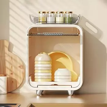 Легкий роскошный держатель для стаканов, креативная многоуровневая настольная полка для хранения, пылезащитный шкаф для хранения, кухонный шкаф для хранения бутылок и стаканов