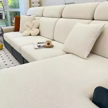 Легкий роскошный диван-матрас из синели, мягкий эластичный чехол для дивана с геометрическим рисунком, шезлонг, подушка для дивана, чехол Backrest Cover S