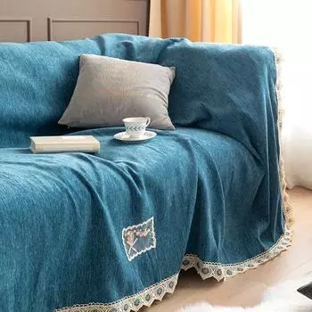 Легкий роскошный диван-полотенце из синели с полным покрытием, тканевый чехол для дивана, чехол для дивана «все включено» 180*150cm