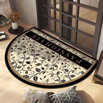 Легкий роскошный французский цветочный полукруглый коврик для пола в ванной комнате, противоскользящий коврик для ног, быстросохнущий впитывающий коврик для пола в ванной комнате 50X80cm