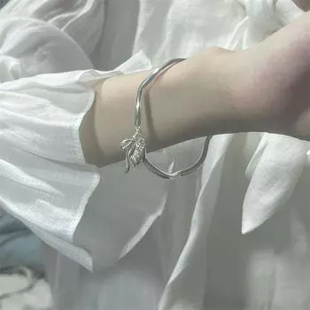 Легкий роскошный классический браслет-бантик для женщин и девочек, милый романтический регулируемый браслет, ювелирные изделия, подарки на день рождения