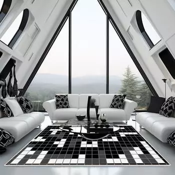 Легкий роскошный ковер для гостиной, большая площадь, коврик для чайного столика Nordic Wind Sand, все для магазина с грязеотталкивающим ковриком 40 * 60cm imitation cashmere