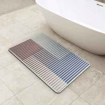 Легкий роскошный коврик Ins Wind Diatom Mud для пола в ванной комнате, противоскользящий впитывающий коврик для ног, коврик для ног в душевую комнату 50 * 80Cm
