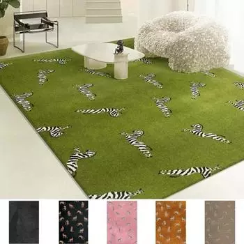 Легкий роскошный леопардовый ковер для гостиной, большой площади, домашний декор, напольный коврик, детская спальня, игровой нескользящий коврик, модный ковер 40x60cm