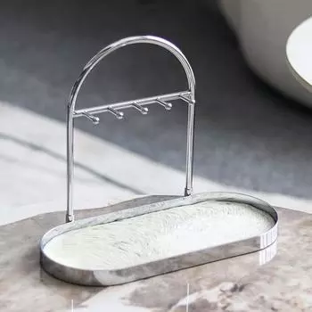 Легкий роскошный металлический меховой ювелирный стенд для показа моделей, спальня, гардероб, офис продаж, настольный лоток для хранения, украшение