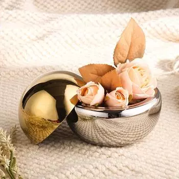 Легкий Роскошный Металлический Полукруг Косметика Помада Кольцо Ювелирные Изделия Всякая Всячина Туалетный Столик Хранение Ящик Для Хранения Модель Украшения Для Комнаты