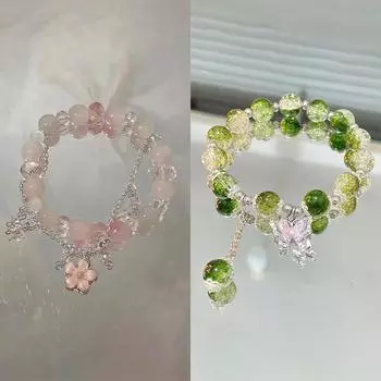 Легкий роскошный милый браслет с кисточками для женщин и девочек, фантазийный браслет с бисером и эластичной веревкой, ювелирные изделия, аксессуары, подарки