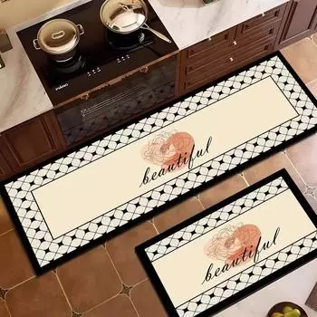 Легкий роскошный небольшой ароматный ковер для гостиной, современный простой, легкий роскошный кухонный впитывающий коврик для ног, домашний коврик для спальни 40*60