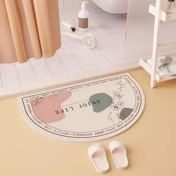 Легкий роскошный нескользящий коврик для ванной комнаты, мягкий диатомовый коврик для туалета, легко моющийся впитывающий коврик для ног 40*60cm