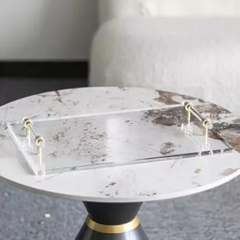 Легкий роскошный прозрачный акриловый поднос, модель комнаты, гостиной, дома, высококачественный поднос для украшений, украшения, поднос для закусок