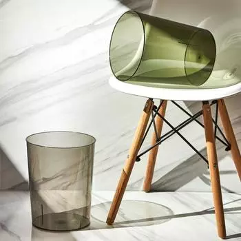 Легкий роскошный прозрачный мусорный бак большой емкости мусорное ведро для ванной комнаты кухни офиса макулатуры S прозрачный