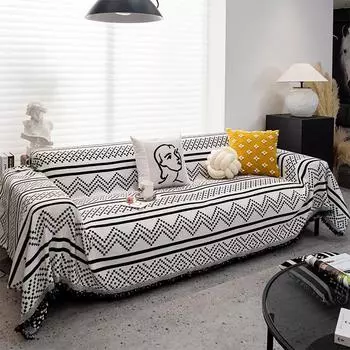 Легкий роскошный стильный домашний чехол для дивана, тканевый сезонный универсальный пылезащитный коврик для дивана, новый современный высококачественный противоскользящий чехол для подушки сиденья 180*130cm